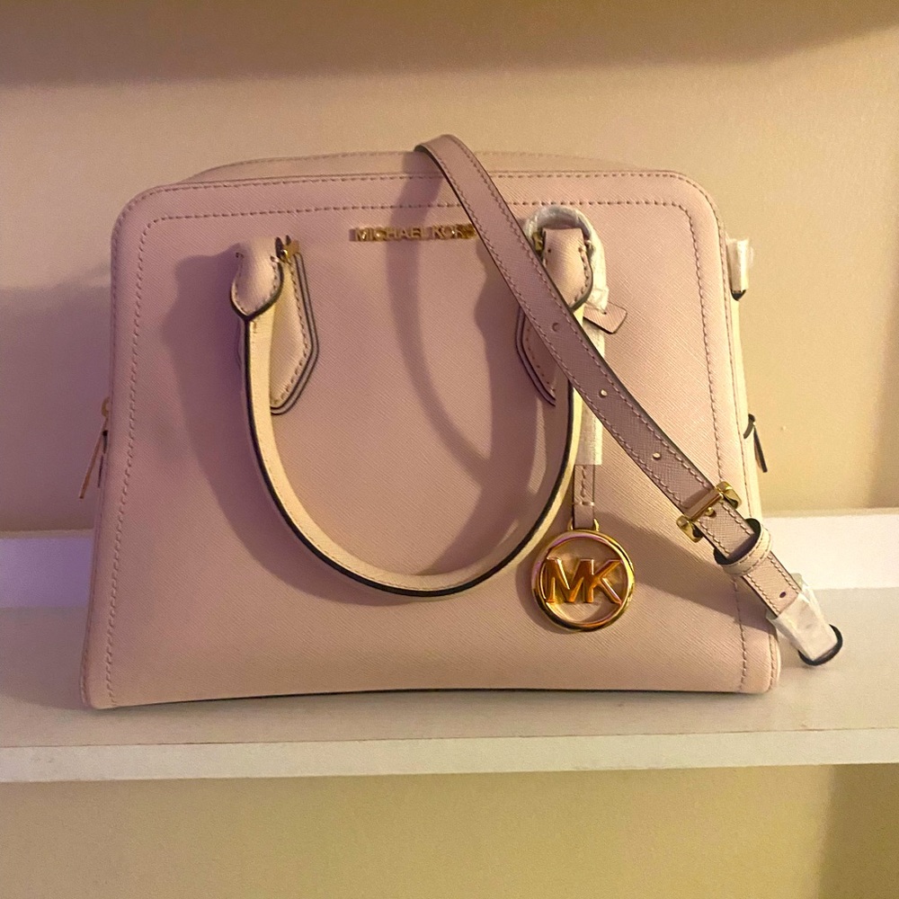 Michael Kors Ayden Medium Dome Satchel - Blush 🤍